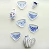 1PC Soy Sauce Vinegar Snack Dish Table Blue And White Kitchen Porcelain Seasoning Dish Home Ceramic Cup Dishes Japanese 5 Styles