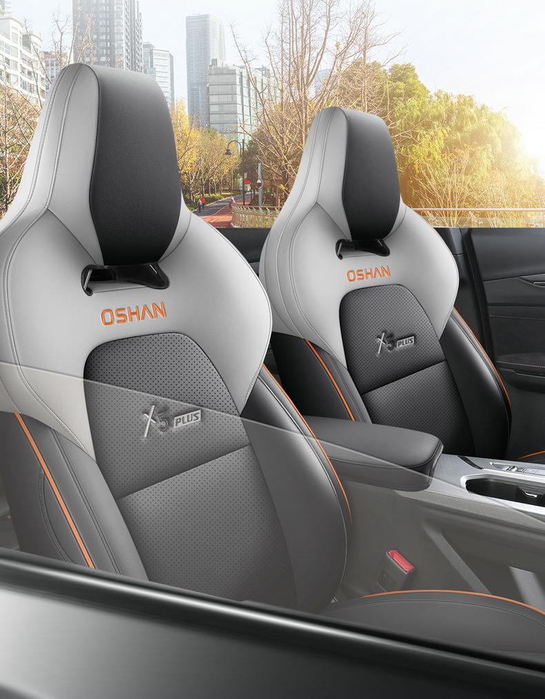 Custom Leather Car Seat Covers for 2023 Auchan X5PLUS - Full Coverage