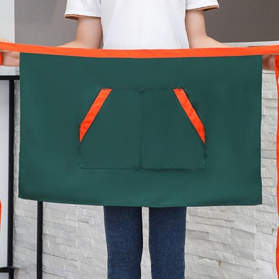 Фартук-нагрудник для работы шеф-повара с масляным полустойким к пятнам водонепроницаемым карманом, рабочий фартук для