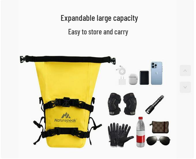 Cross-Border High-Elastic PVC Motorcycle Riding Guard Bar Bag - Scratch & Rainproof