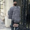 Fashion Luxury Cropped Faux Fur Coat Women's Winter Ins Hot Fluffy Short Faux Fur Jacket Street Style Warm Outwear