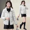 Пуховая одежда с хлопковой подкладкой женская короткая новая одежда с хлопковой подкладкой утолщенная и теплая с маленьким воротником-стойкой хлопковая куртка