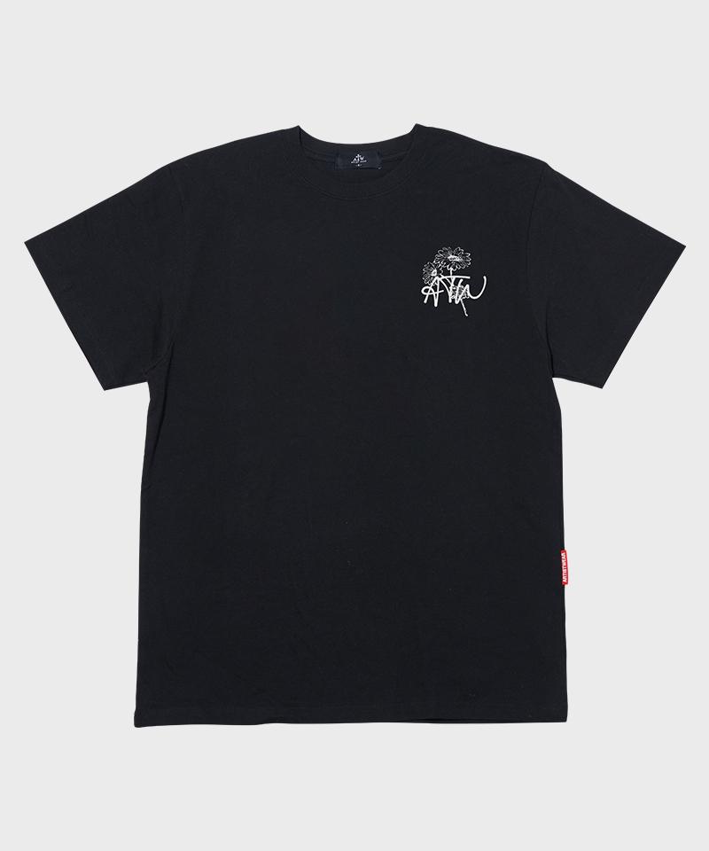 ARTISTWEAR [Atw] Футболка с коротким рукавом 'Цветок-череп'