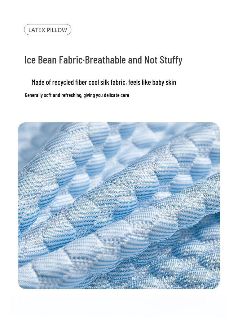 Подушка для массажа шеи из натурального латекса - Дышащая, охлаждающая и поддерживающая для взрослых и студентов