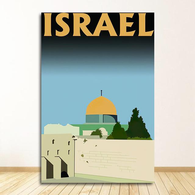 Отпечатки, настенное искусство, холст, живопись, домашний декор, Бангкок, Тель-Авив, Европа, тур по городу, путешествия, пейзажи, винтажный пейзажный постер