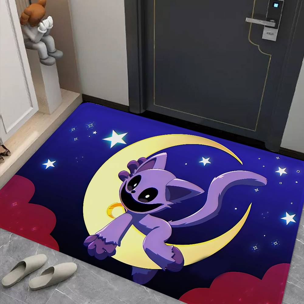 Cartoon S Smiling C Critters Door Mat Washable Non Slip Living Room Sofa Chairs Area Mat Kitchen Doormat Area Rug