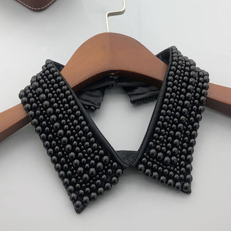 Pearl Women Shirt False Collars Crystal Removable Collar Women Necklace Fake Collar Detachable Diamond Clothing Accessories