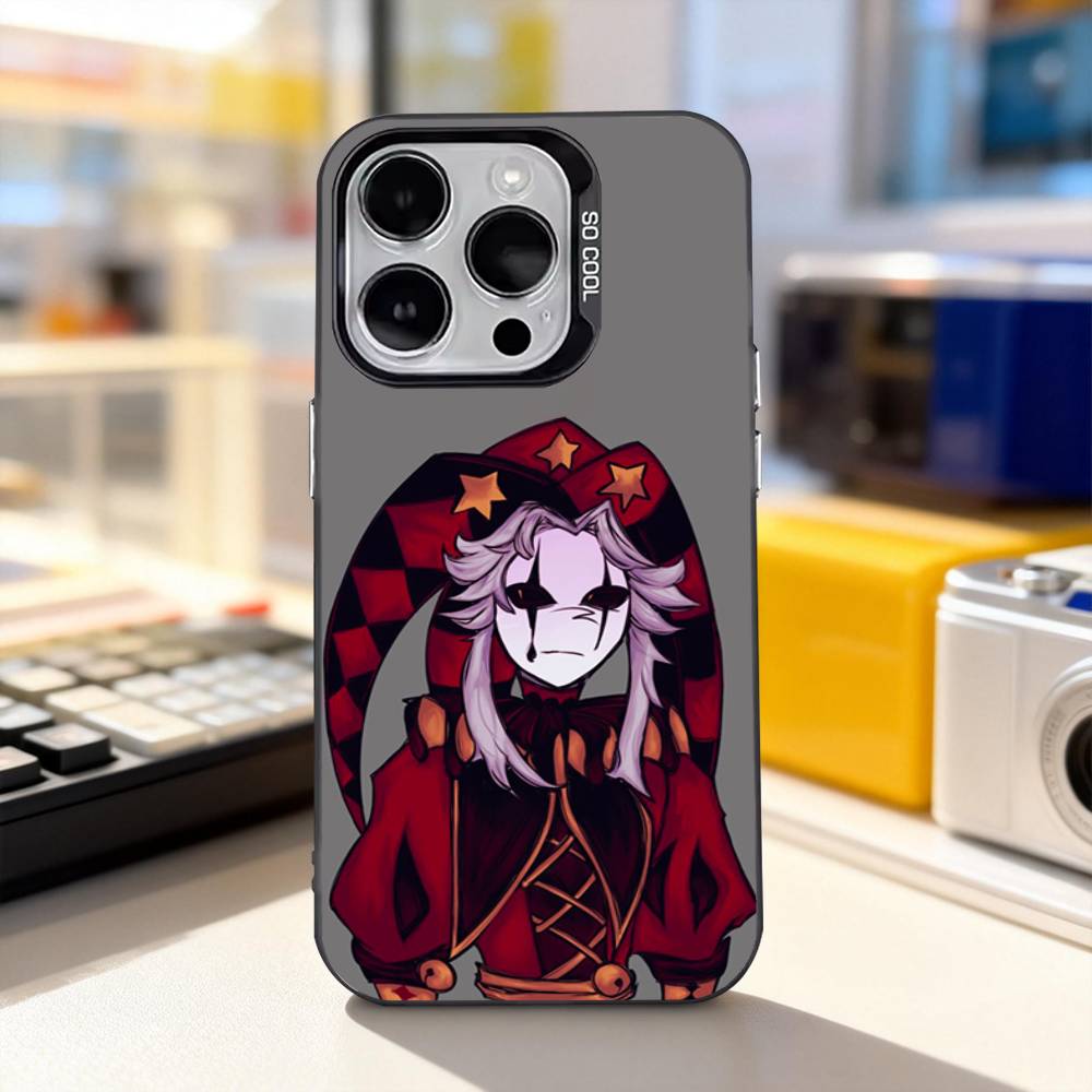 Крутой чехол для телефона Freak P-Pierrots Circus для iPhone 17,16,15,14,13,12,11,Pro,XS,Max,Plus,Mini,SE4,E IMD Матовый черный
