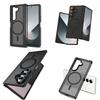 Factory Price Semi Transparent Magnetic Drop Proof Bumper Folding Phone Case for Samsung Z Fold 7 6 8 Wide with Magnet Charge