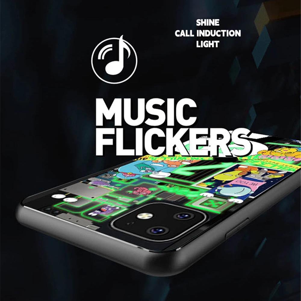 Fairyland Sound-Activated LED Glowing Phone Case – Music Control Light Up Cover for IPhone Samsung