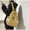 Washed Canvas Schoolbag Women's Casual Backpack College Students' Casual Class Backpack