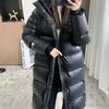 Goose down jacket extended coat for men and women to wear thickened goose down jacket for moisture and cold protection, anti-season clearance