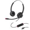USB Headset with ENC Noise Dual Compatible with Mac PCs Cancellation, Microphones, High-Performance, USB-A,
