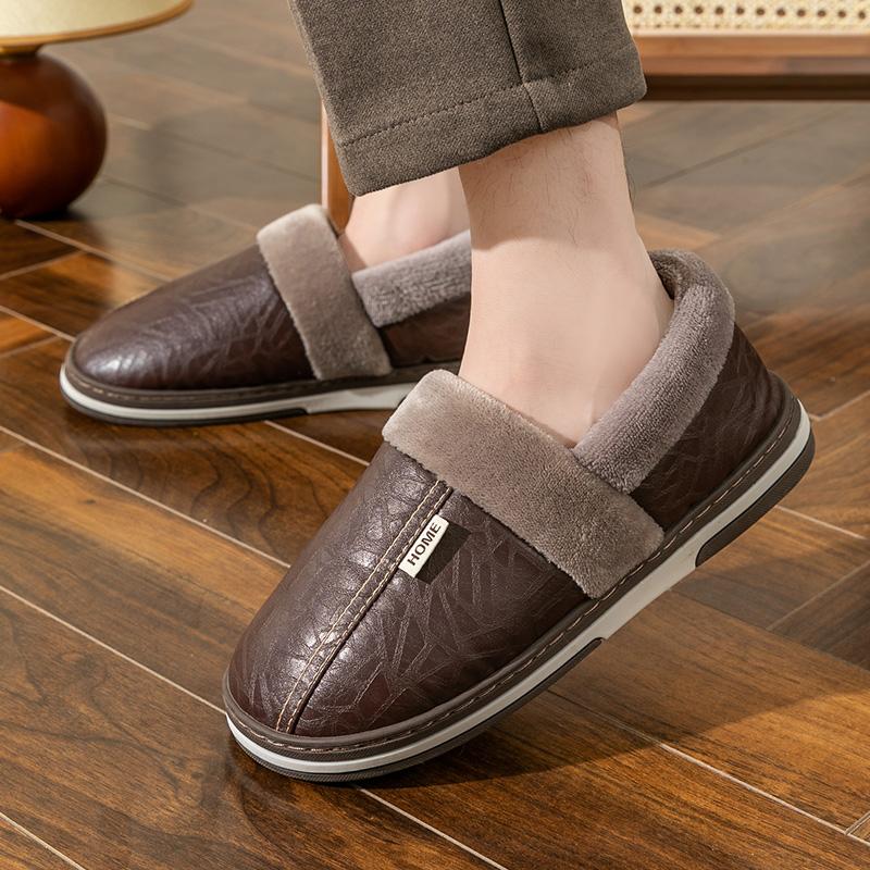 Winter Men's & Women's Warm Slippers House Non-Slip Soft Shoes Home Indoor Fleece Slippers