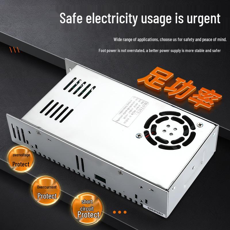 S Switch 220V AC to 12V/24V DC Transformer for Industrial Lighting Monitors.