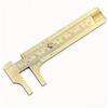 80 Mini Brass Sliding Ruler Double Scales Metal Vernier Caliper Gauge Micrometer Precision Measuring Supplies