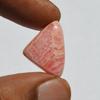Натуральный розовый родохрозит драгоценный камень, редкий родохрозит кабошон, треугольная форма 17 карат, размер 21x15x5 мм