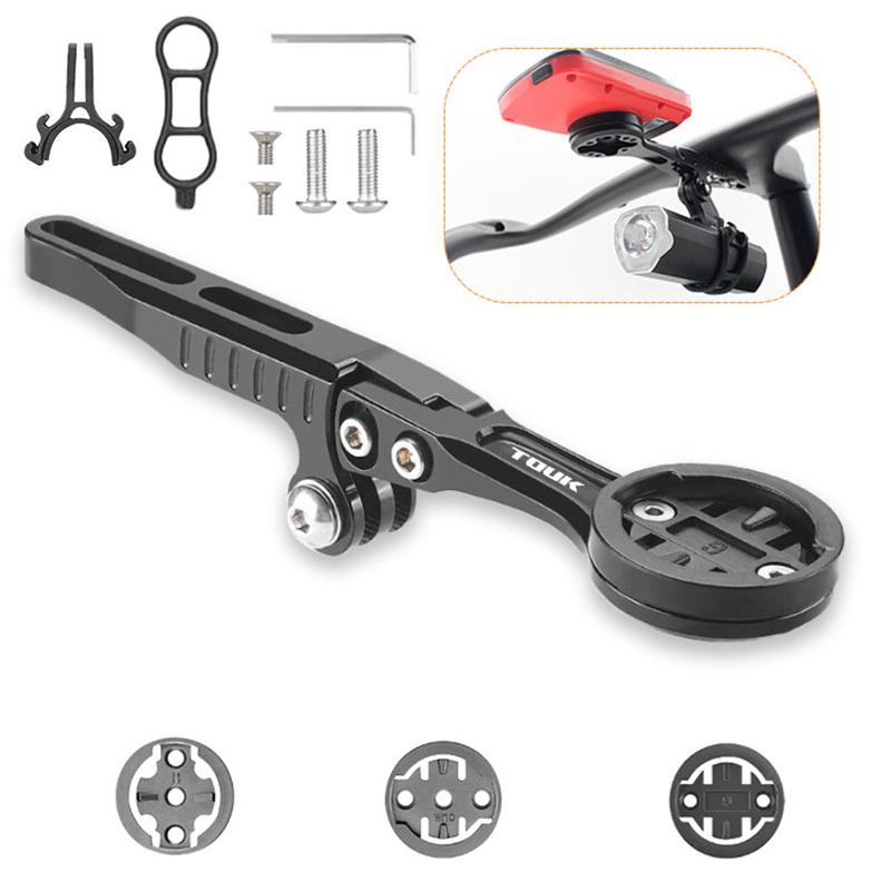 Bike Integrated Handlebar Computer Mount Adjustable Angle Bicycle Handlebar Computer Holder Aluminum Alloy for Garmin Bryton