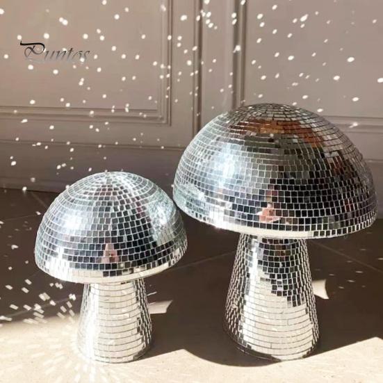 Диско-шар в виде гриба для вечеринки, блестящее зеркало, диско-шар, украшение, ретро-светоотражающая плитка для дискотеки, гриб, домашние бары, вечеринки, свадьбы, ночные клубы, орнамент