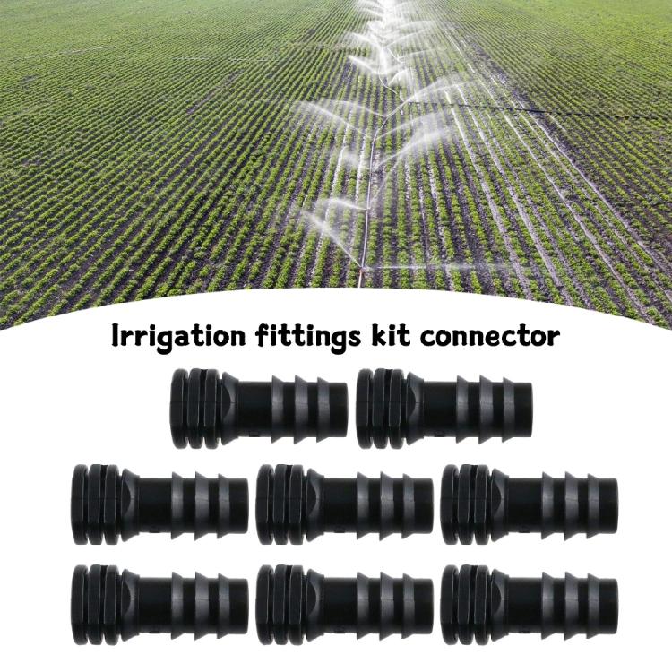 8 шт. Прямые фитинги для капельного полива, Ершовые фиксирующие соединители встык, 16 мм, для капельной ленты, трубок, спринклерных систем