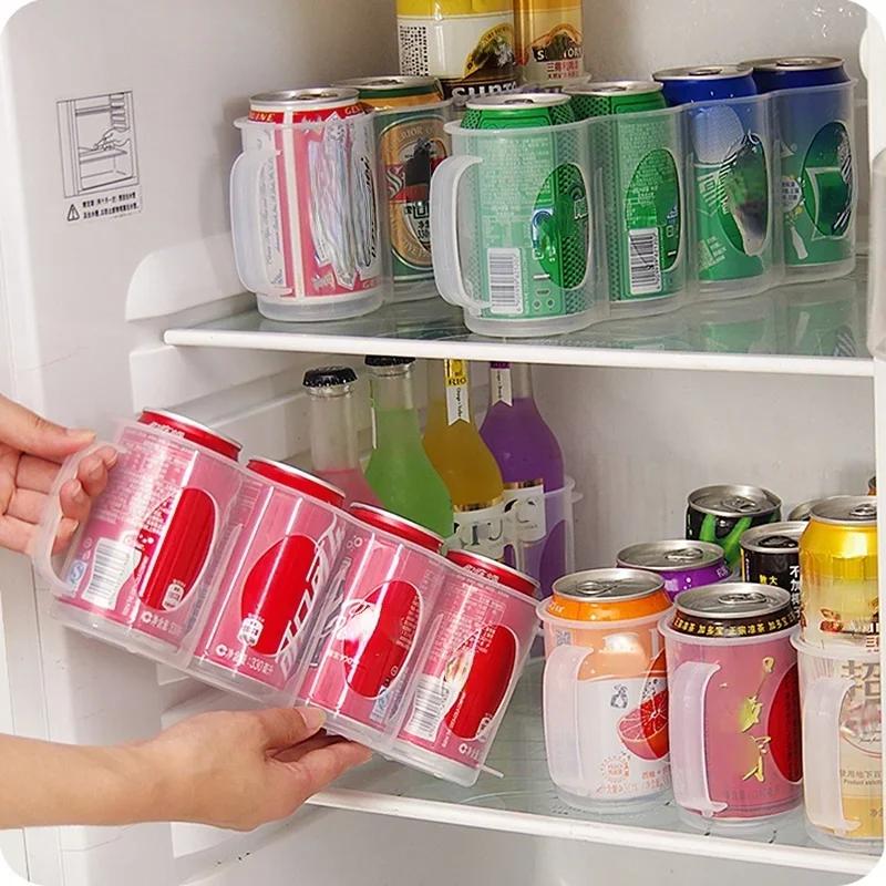 Household Practical Beer Drink Storage Box Kitchen Fridge Bottle Holder Refrigeration Organizer for Beverages
