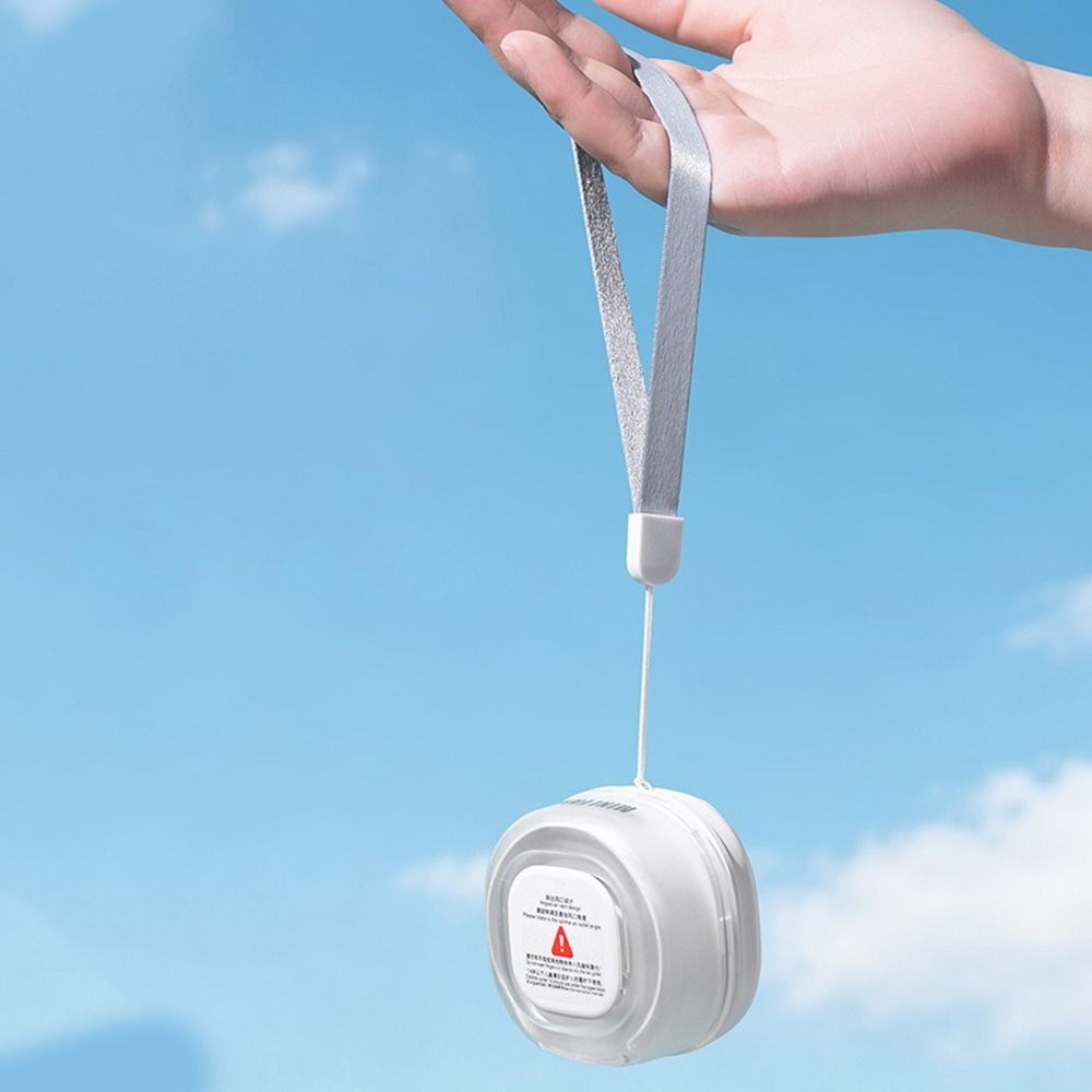 360° Rotatable Bladeless Neck Fan 3 Speeds Hanging Waist Fan Small Clip-On Waist Fan Travel Use