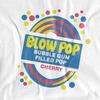 Tootsie Roll Unisex Adult Blow Pop Label T-Shirt