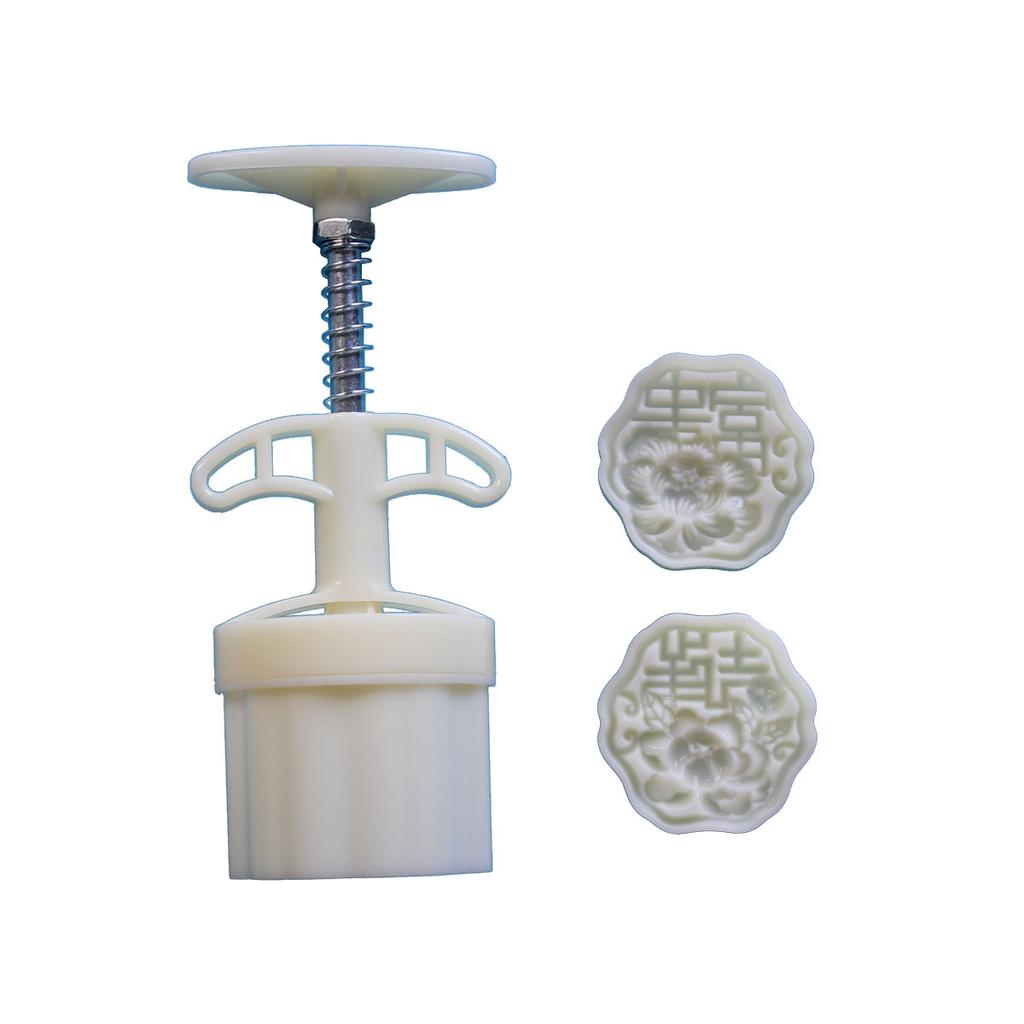 Формы для лунных пряников с цветочным принтом, праздник середины осени, приспособление для изготовления лунных пряников, штампы для печенья, ручной пресс, инструмент для выпечки лунных пряников