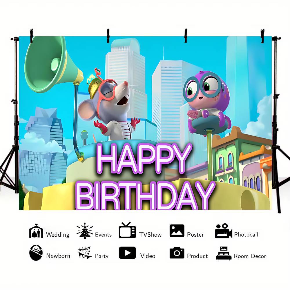 SuperKitties Background Photography Castle Wizard Platform First Night Street Birthday Party Decoration Gifts Props Poster