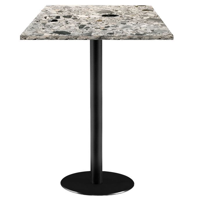 60 X 60 Cm High Table - Rome Terrazzo Cepp Model