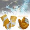 Heat Insulation Leather Working Gloves Labor Protection Welder Work Gloves Cowhide Welding Gloves