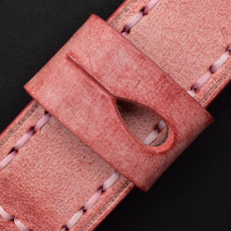 Applicable Apple Strap Soft Vegetable Tanned Horse Rein Leather Cowhide Handmade Thickened Genuine Leather Strap Iwatch Men'S And Women'S