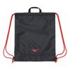 Mizuno Swimming Laundry Bag for Competitive and FINA Rules 96 X Swimming, Racing, Fitness, Unisex, Compliant, N3JM3X01, (Black Red)