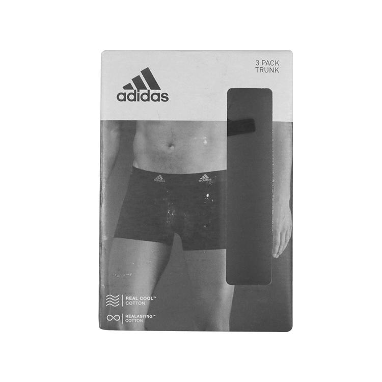 adidas Быстросохнущие трусы-боксеры Letter, 3 пары, мужское нижнее белье, черные 4A1M02-000