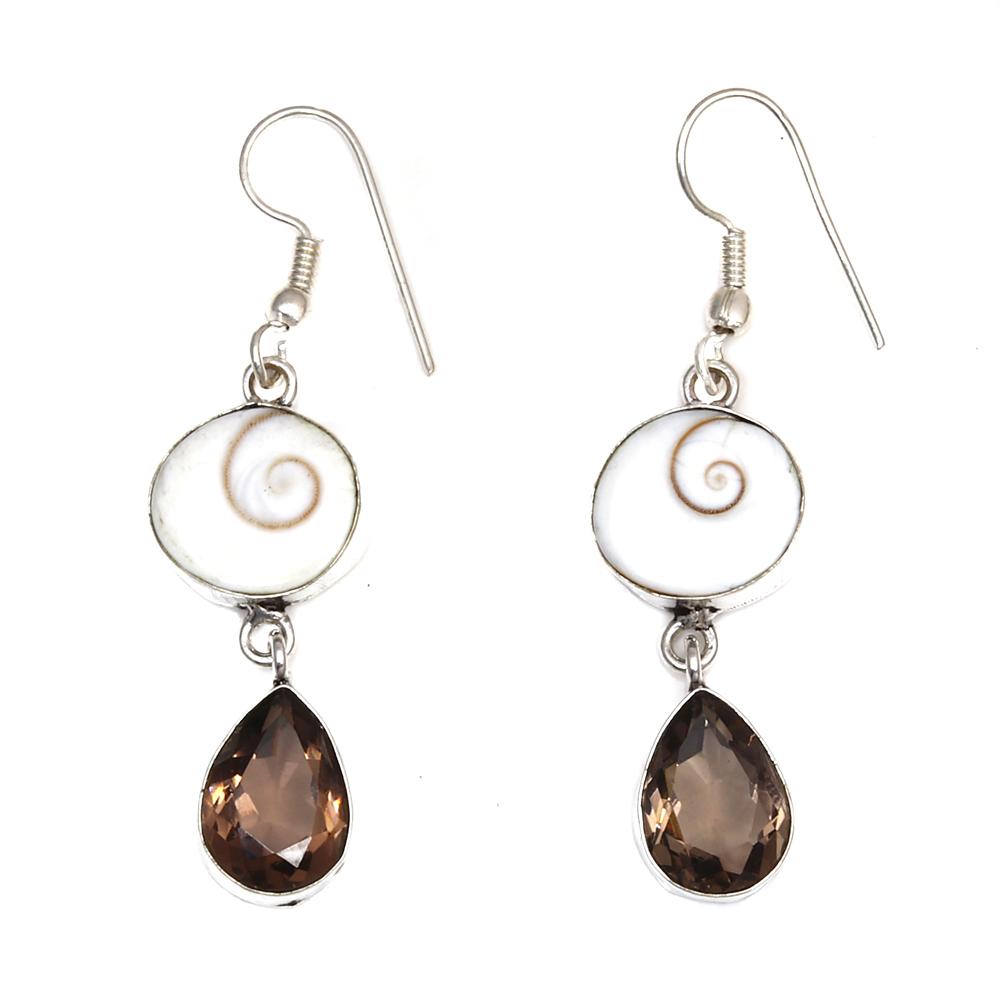 Ожерелье и комплект ювелирных изделий из титана Viva Pearl Smoky Quartz 18-20''
