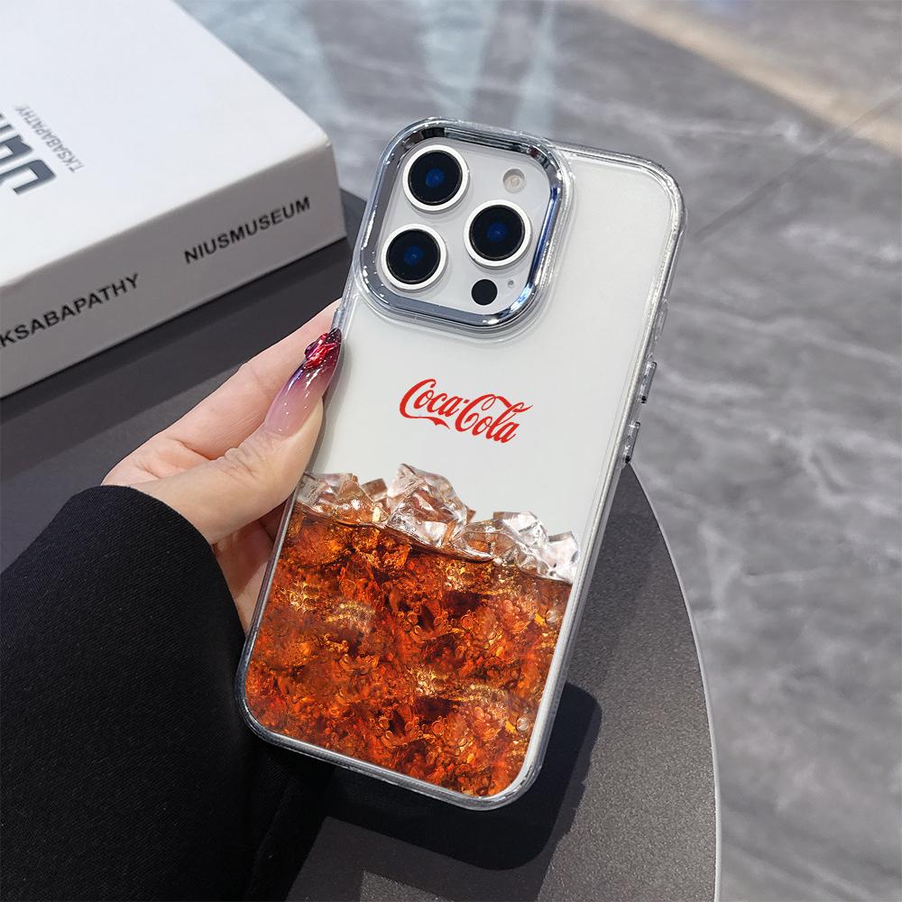 Чехол для телефона с горячим напитком c-cola c-coca для Samsung Galaxy S25 S24 S23 S22 S21 S20 FE Ultra Edge Plus 4G 5G Прозрачный Мягкий Чехол