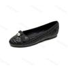 Мода Мода Женская Обувь Новые Лоферы с Бантом-Бабочкой и Жемчугом Удобные Лаконичные Мокасины на Слипоне Плоская Подошва Нескользящая Мягкая Подошва Повседневная Обувь