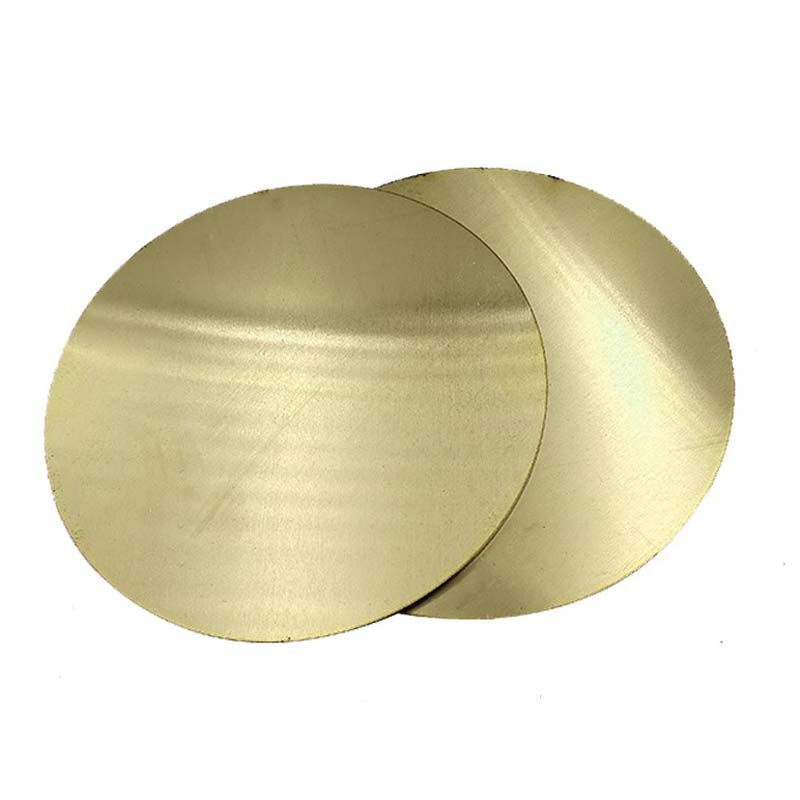 Dia 20mm-100mm H62 Brass Round Plate Circular Flat Sheet Disc CNC Metal Material Thick 0.5mm 0.8mm 1mm 1.5mm 2mm 2.5mm 3mm - 6mm