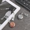 1pc Clip ID Name Card Metal Anti-Lost Clip Badge Holder Lanyards Retractable Key Ring