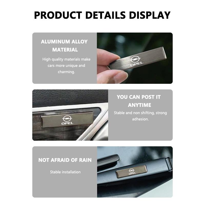 Для Opel Наклейка на багажник автомобиля Эмблема Алюминиевый сплав Внешняя наклейка Декоративные аксессуары Шильдик Astra G J F K Vectra C H Corsa