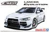 Aoshima Bunka Kyozaisha The Tuned Car Series Mitsubishi CZ4A Lancer Evolution X 2007 Пластиковая модель 1/24 № 19 C-WEST