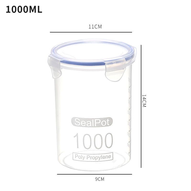 Банки для сыпучих круп, прозрачный пластиковый ящик для хранения зерна, контейнер для еды, бутылка для конфет, домашний органайзер, кухонные аксессуары