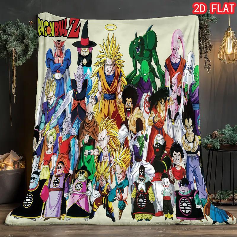 Dragon Ball Quality Fabric Blanket Soft Flannel Warm Blanket for Long Term Daily Use THW