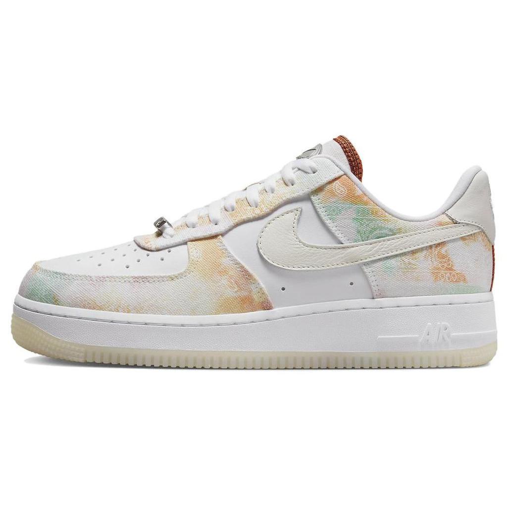 Nike Womens Air Force 1 '07 LX 'Pastel Paisley' (women's sizes) White / Phantom / White / Mint Foam / Dark Pony / Midnight Navy Skate Shoes FJ7739 101