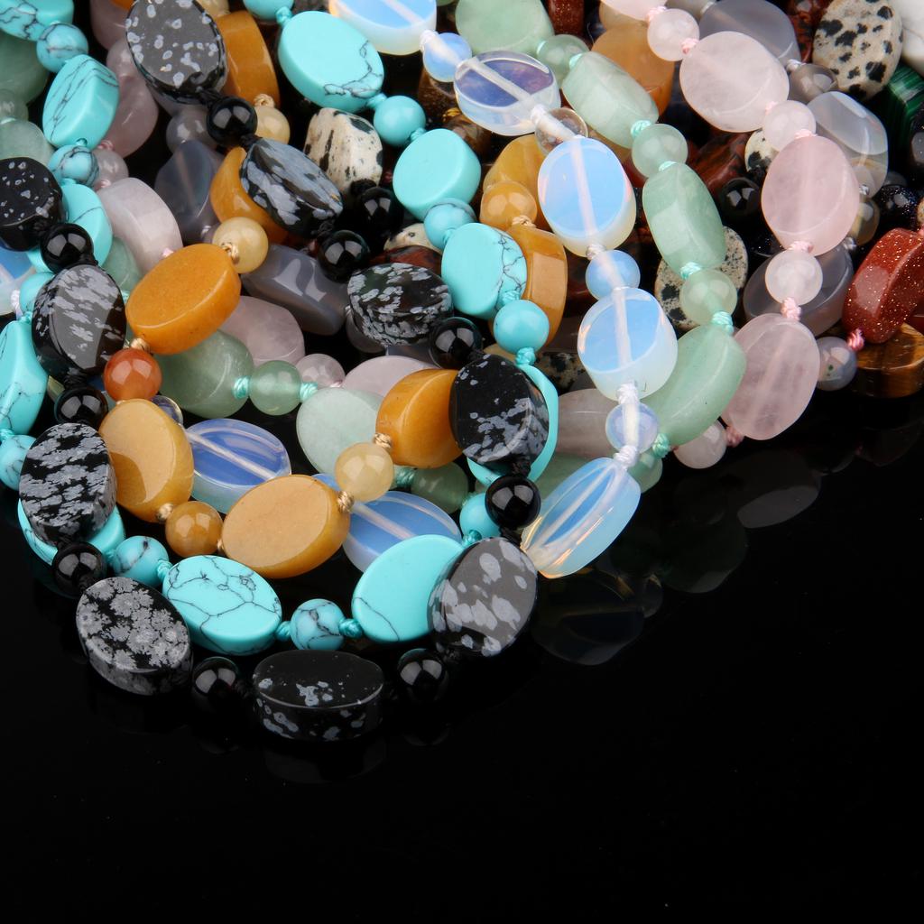 Женские ожерелья из полудрагоценных камней