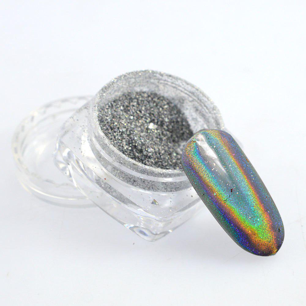 Голографическая втирка для ногтей
