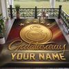 Custom Text Printed Rug Galatasaray FC Non Slip Floor Carpet For Home Room Decor