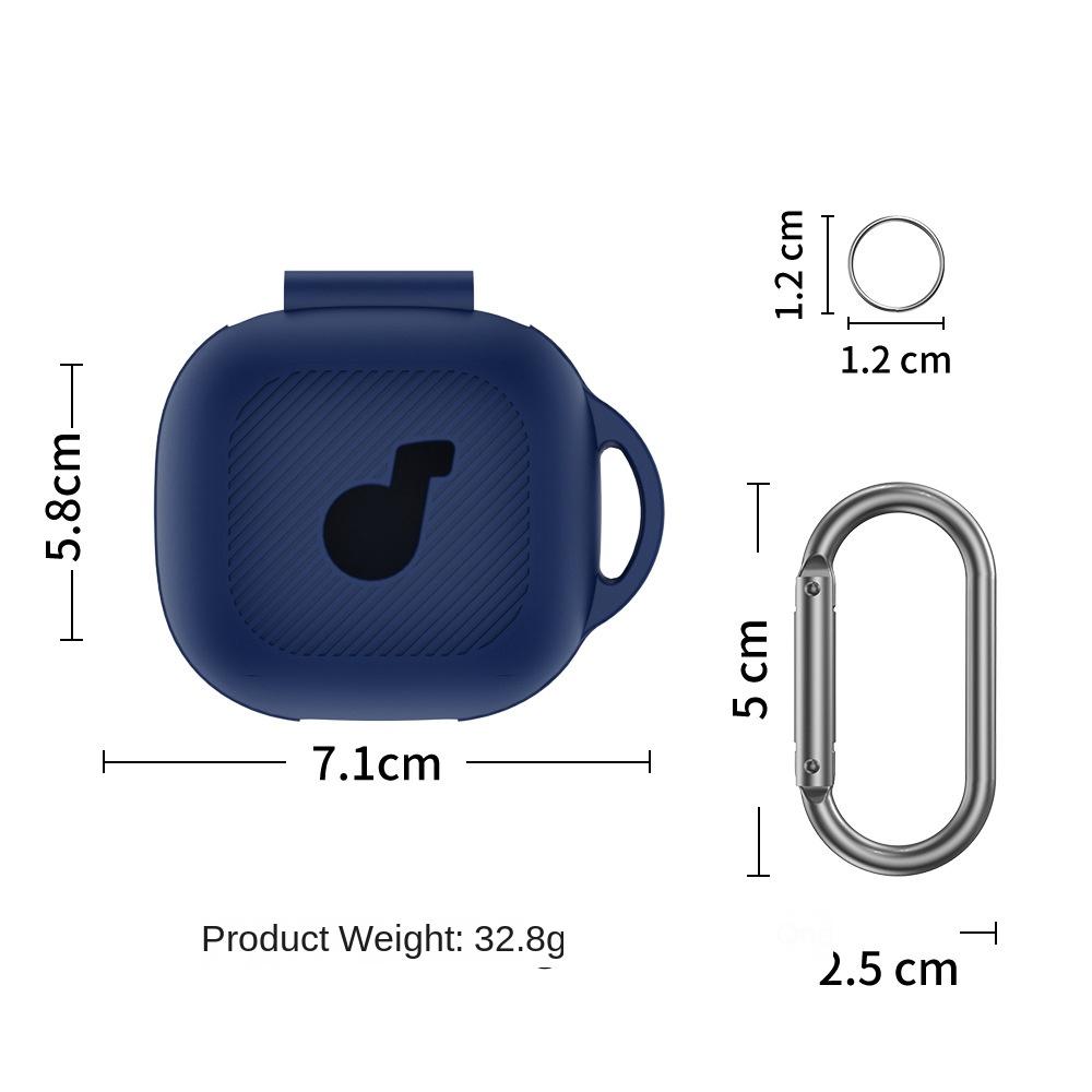 with Buckle Earphone Case Silicone Storage Shell for Anker Soundcore P40i Home/Travel