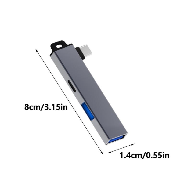 Легкий USB-C хаб Конвертеры Type-C с дополнительным USB-портом для удобного использования в различных операционных системах