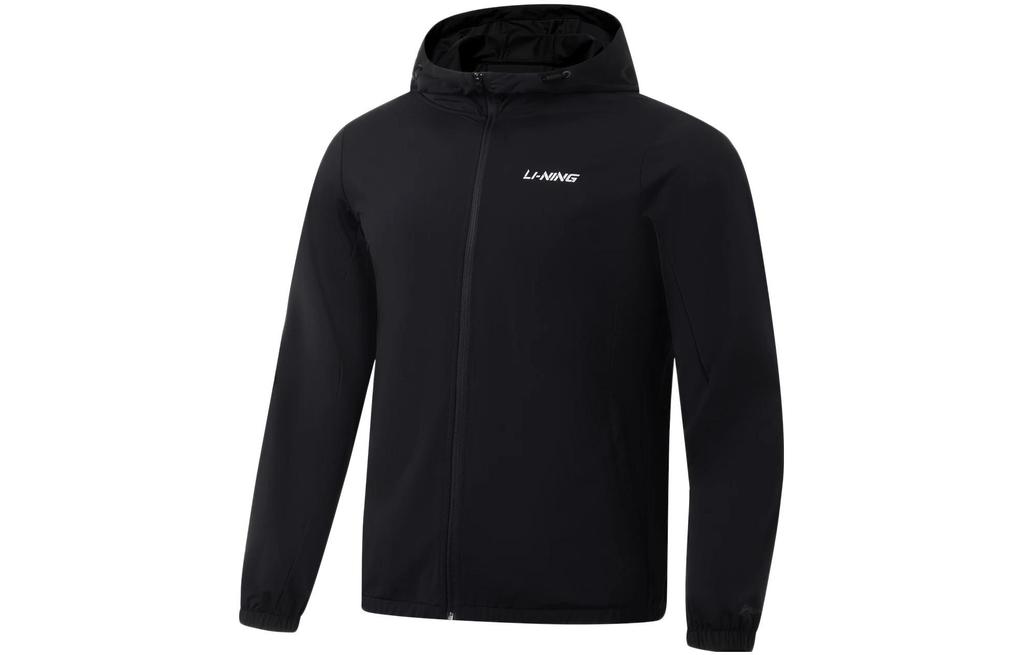 Li Ning Fitness Series Sweatshirts Men's Black Hooded Moderate Regular AWDT569-4